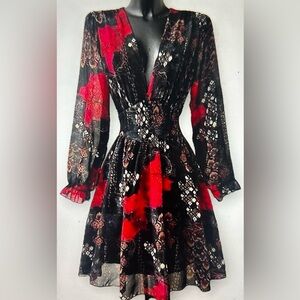 Italian Red Chic Fit & Flare Dress by Loowie